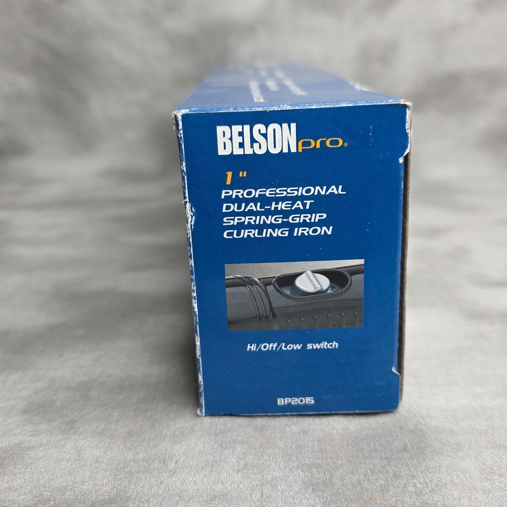 BELSON PRO 1" Curling Iron #BP2015 Dual Heat Spring Grip 2012 NEW - Picture 6 of 6